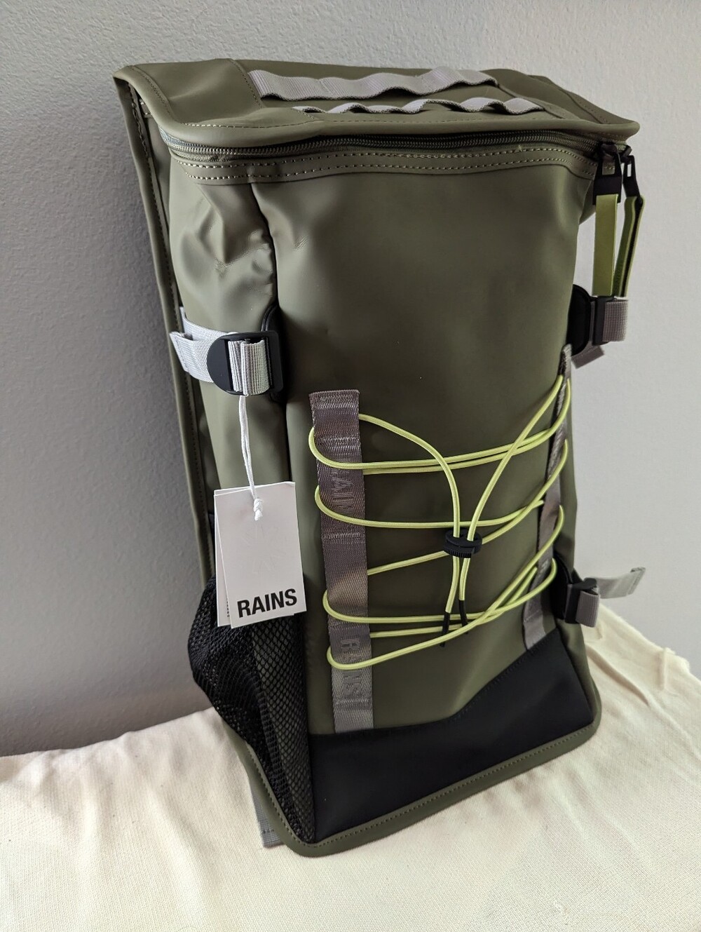 RAINS Trail Mountaineer Waterproof Backpack 22L - Green NWT